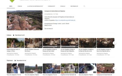 L’Ajuntament posa en marxa el canal de YouTube “Vilaplana, Cultura i Patrimoni”